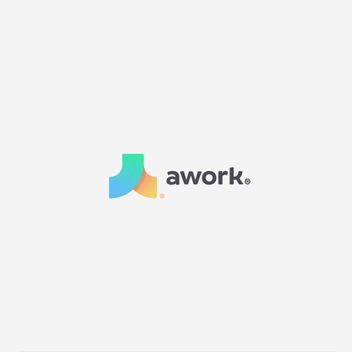 New logo for AI-based productivity software "awork" Diseño de VisibleGravity™