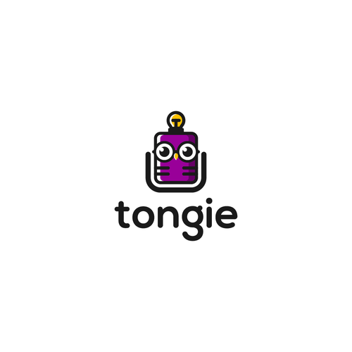 Design di Design Tongie's brand which is an A.I. boosted, language teaching mobile app di SiBudi Design