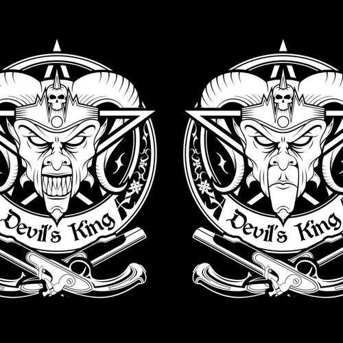 Devil's King Pirate Flag Ontwerp door t74a