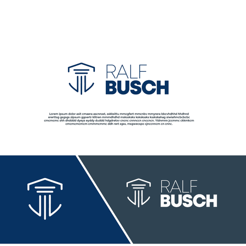 Ralf Busch Logo for Letter and Business Card Design by Pepe Delgado