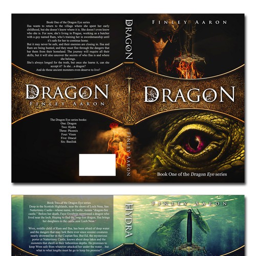 コンペ「Book Covers for the first 3 books in my YA urban fantasy series, Dragon Eye—more books to come!」のデザイン by Bandreiさん 