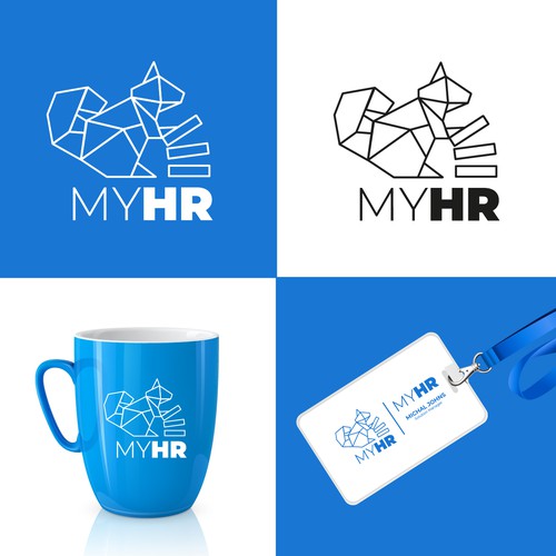 Create an awesome logo for myHR, the #1 HR Software in Luxembourg ! Design by M.I.Thomson