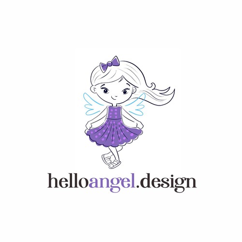 Design fun branding pack for little girl's dress brand (logo, biz card, clothing tag, shopping bag) Design réalisé par Hadeboga Studio