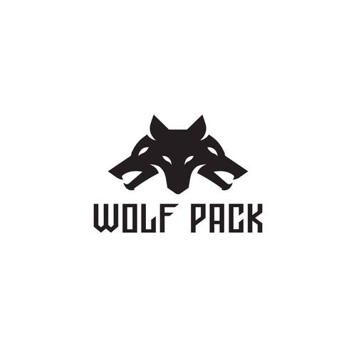 Wolf Pack logo design Design by merechesol™