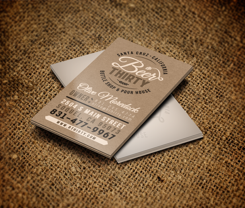 Business Card Needed for Craft Beer Bar | Business card ...