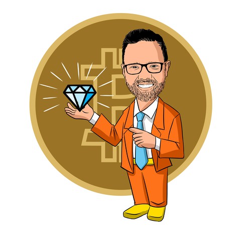 Diamond Hands Derrick YouTube logo/profile pic contest Ontwerp door NOAKA