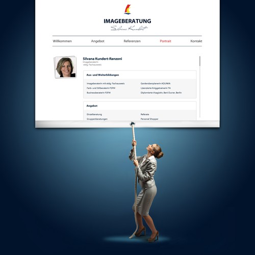 Proposta di design per un contest della categoria Design di sito web realizzata da 2ché