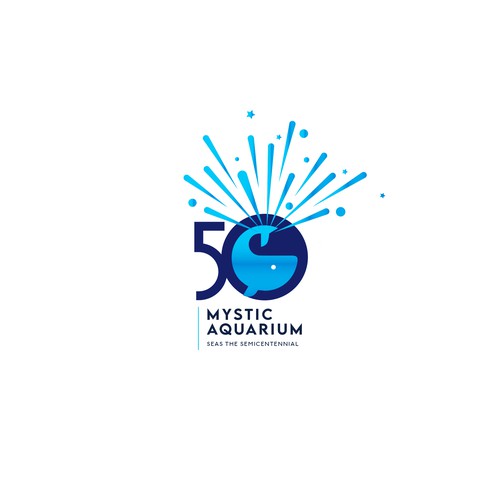 Mystic Aquarium Needs Special logo for 50th Year Anniversary Design by Passionately Curious