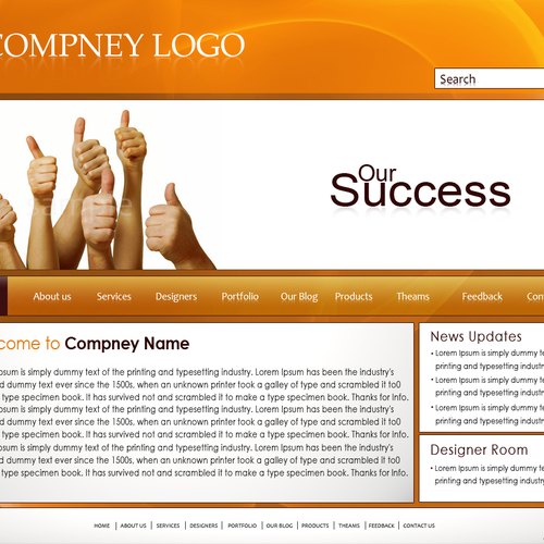 1-3 Page Website Template Design von OOH!