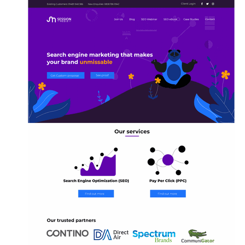 Proposition sur un concours de Design de page web, réalisée par Arnabsen_Design