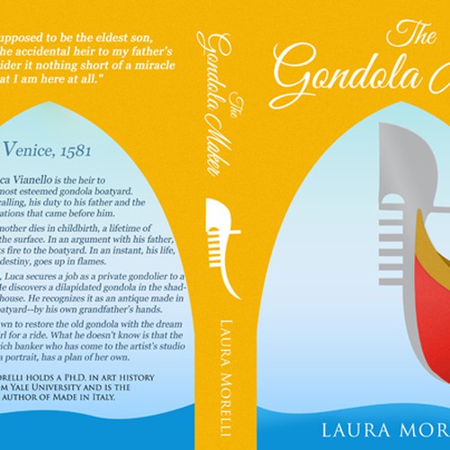 Book cover for The Gondola Maker: A novel set in 16th-century Venice Design by Dreamz 14