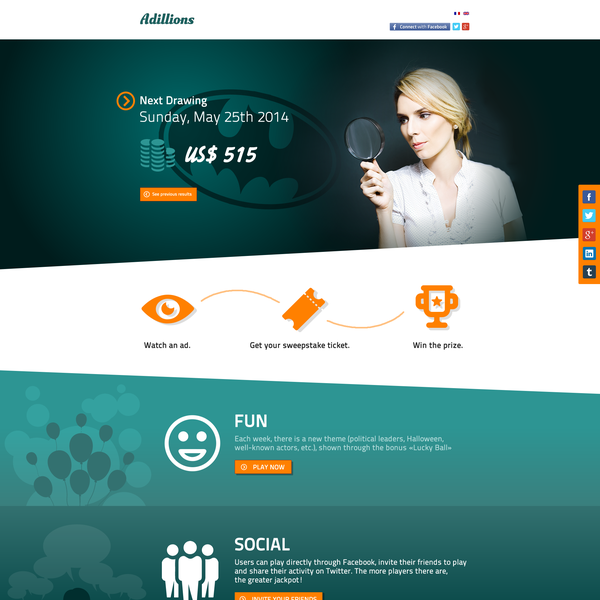 Design by Medsen Media titled "Webdesign Adillions"