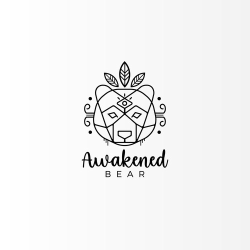Awakened Bear's wake up the world supercharged logo! Design by EnricoMalatesta