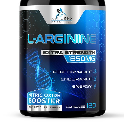 Powerful L-Arginine Capsules Design Needed for Nature's Nutrition-ontwerp door ✝DeSiGnEr✝JOHN