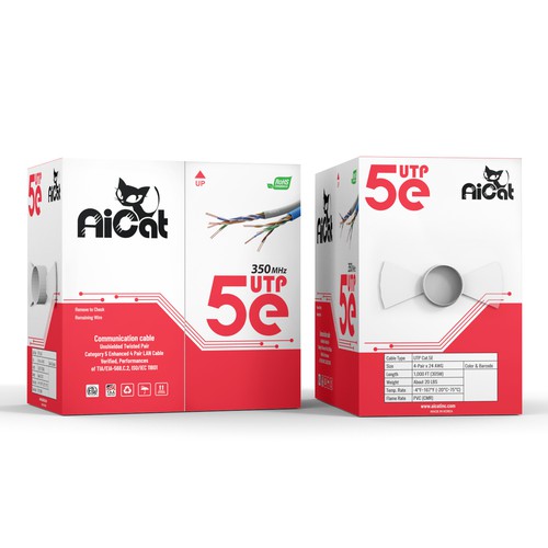 Ethernet Cable box design with modern style Design by Packagingholic