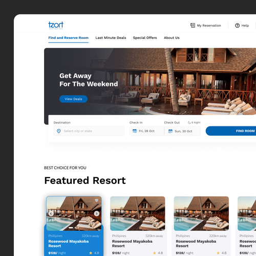 Design a User Interface for a Travel Company Design by msr.dsgn