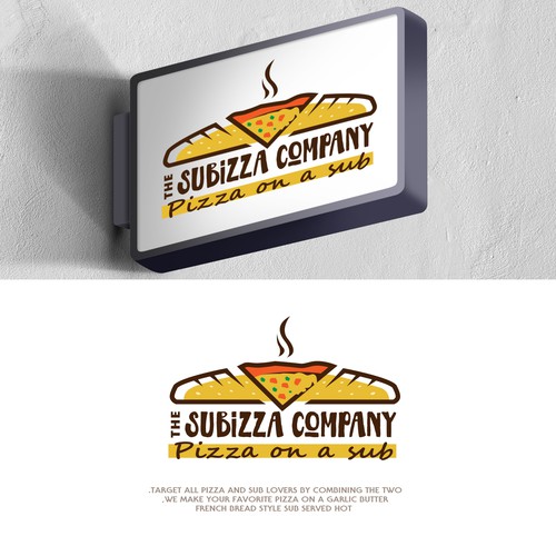 Calling all pizza and sub lovers! Design by Maher Sh