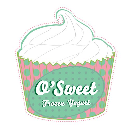 logo for O'SWEET    FROZEN  YOGURT デザイン by Joana.figueiredo.209