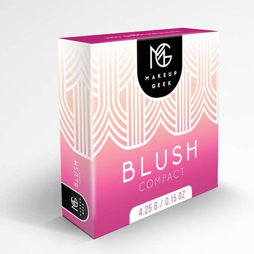 Makeup Geek Blush Box w/ Art Deco Influences デザイン by JavanaGrafix