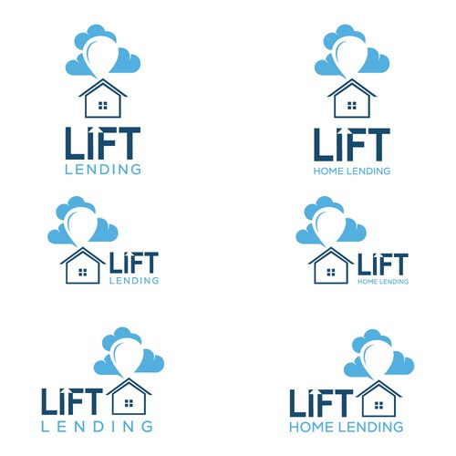 Lift Home Lending Logo Design by ArtByShahnaz™