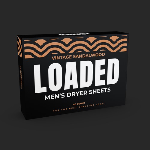 Men's Dryer Sheet Box Design Contest Design by Wahdin