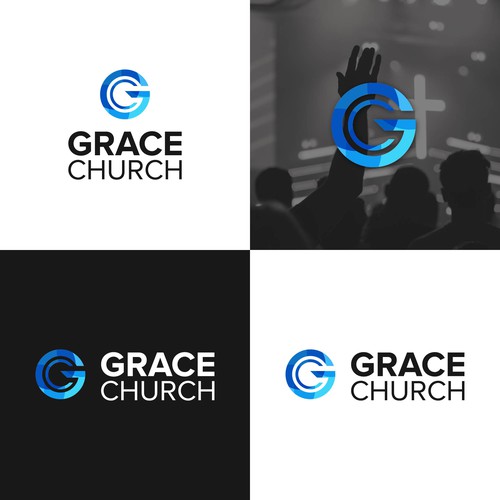 Modern and Sleek Design for Contemporary Church - Grace Church - San Diego Design by logoalley