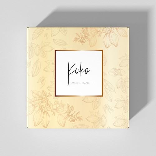 Design a folding chocolate box Design by bow wow wow