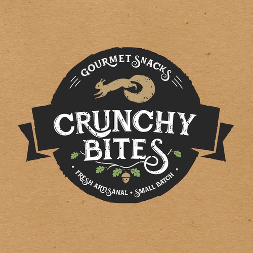 Crunchy Bites Necesita Un Logo Etiqueta Retro Para Sus Snacks Product Label Contest 99designs