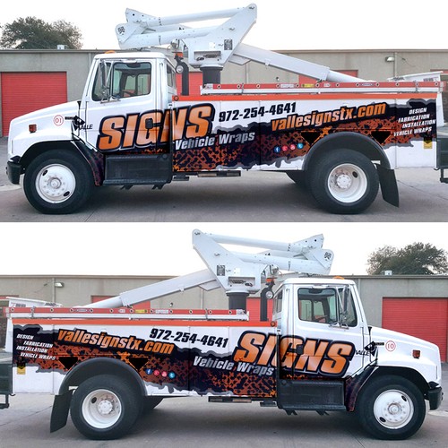 Create Professional and modern looking Partial vehicle wrap for Sign Company Design by DVKstudio™