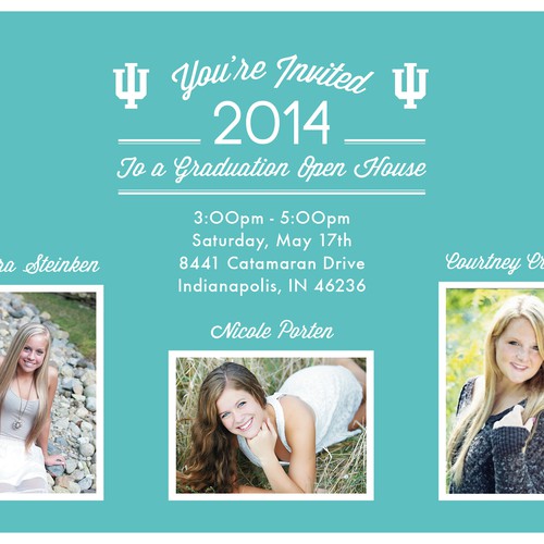 Graduation Open House Design by Queen of Pixels