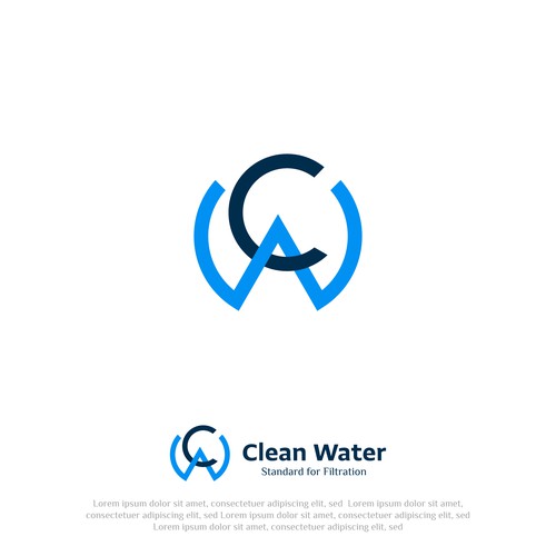Simple Clean Logo for Water Filtration Company Design by Sidd-81