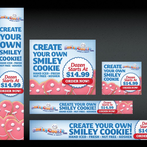 Create the next banner ad for Smileycookie.com Design by DataFox
