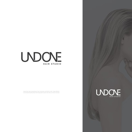 Luxury Hair Salon Logo and business card design Ontwerp door irsyadfikri