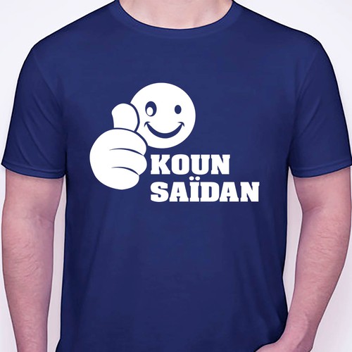 Cr er un  design  de T  shirt  pour  la marque Koun Sa dan 