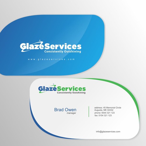 Create the next stationery for Glaze Services Design by Rem19888