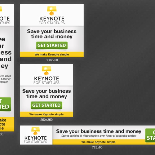 Create the next banner ad for Keynote for Startups Réalisé par Richard Owen