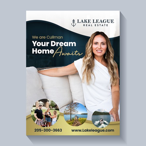 Need a full page magazine ad transitioning a new real estate company into town Design by Distinguish♐︎