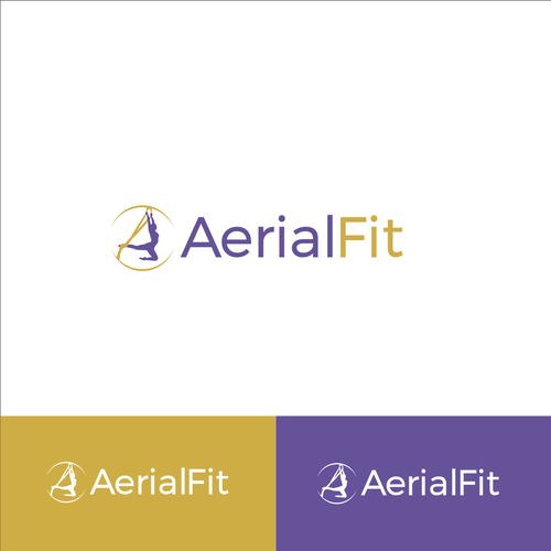 "Aerial Fit" Logo for our new aerial sports shop Design by Jaletina