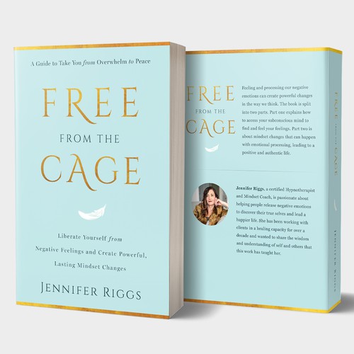 Free From the Cage book cover--Self help/emotional freedom Design by zaRNic