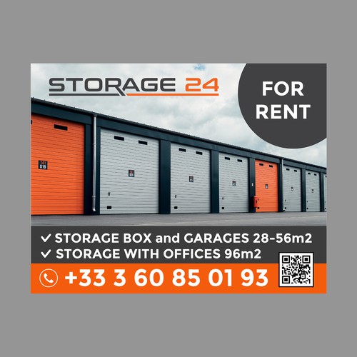 Creative banner design for a storage company Design by dezignedge*