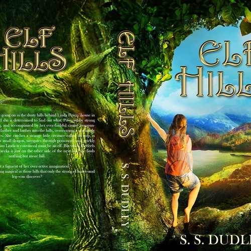 Book cover for children's fantasy novel based in the CA countryside Diseño de Ddialethe