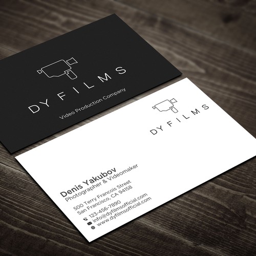 Business card for video production company Design by Rskylight