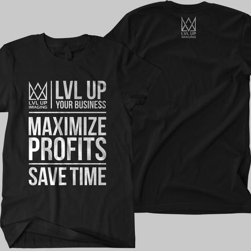 コンペ「New Shirt Design for LVL Up Imaging」のデザイン by -Queenzha-さん 