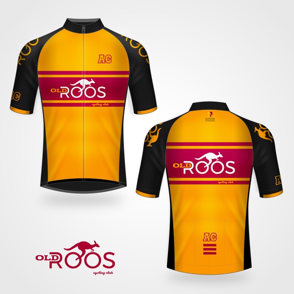 Design a modern cycling jersey for elite athletes