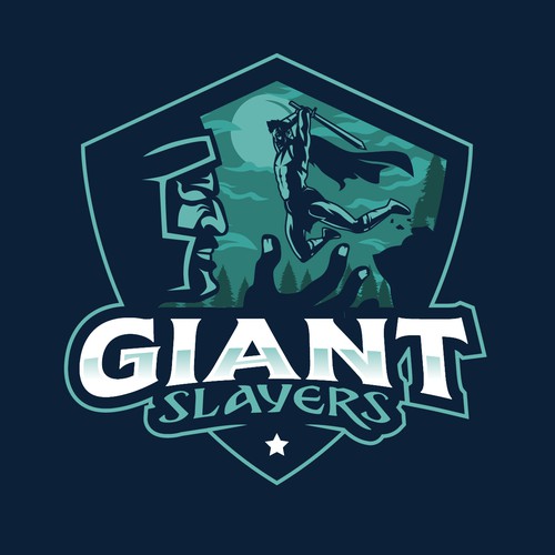 "Giant Slayers" Corporate Team Logo Design réalisé par Gr8 Art