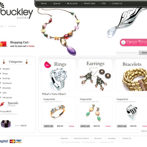 Jewellery E-Commerce Template Required For Magento Design by shakir1986