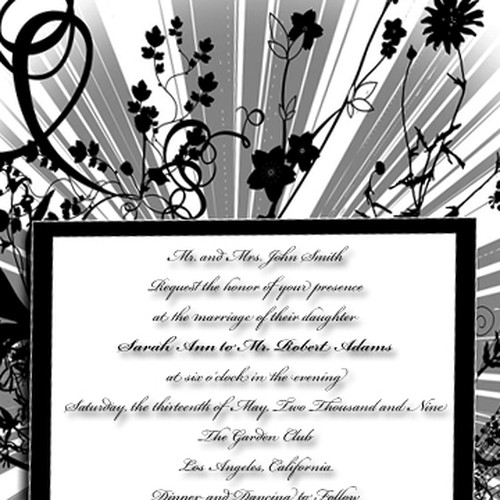 Letterpress Wedding Invitations Design von KENNYGUY2009