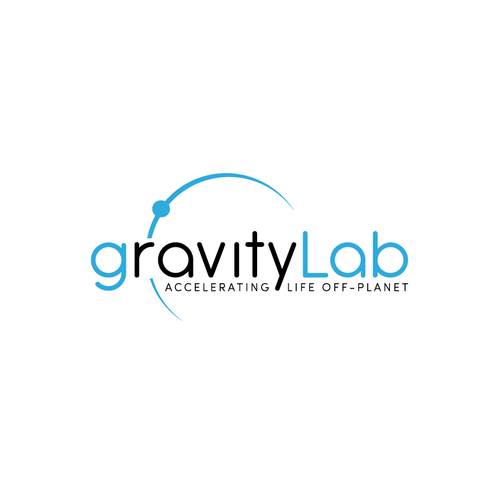 Space exploration logo - orbiting artificial gravity laboratory Design by memindlogo