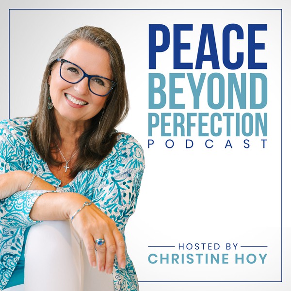 Design by RoshanKandari titled "Peace Beyond Perfection Podcast"
