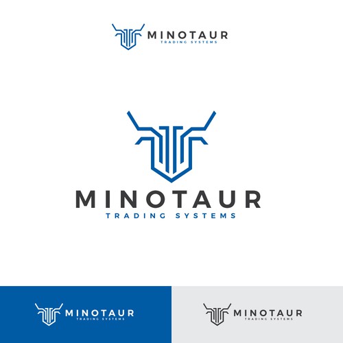 Powerful bull inspired logo for automated trading systems Diseño de Arsart Design